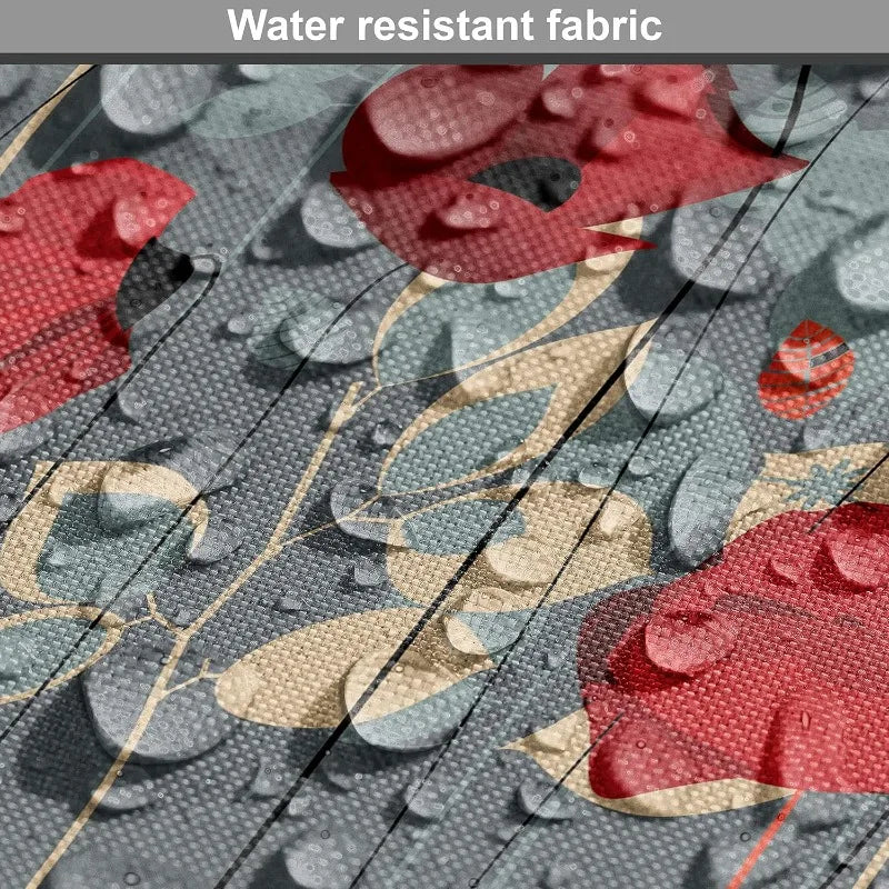 The Yard Poppy Flower Water Resistant Fabric Abstract