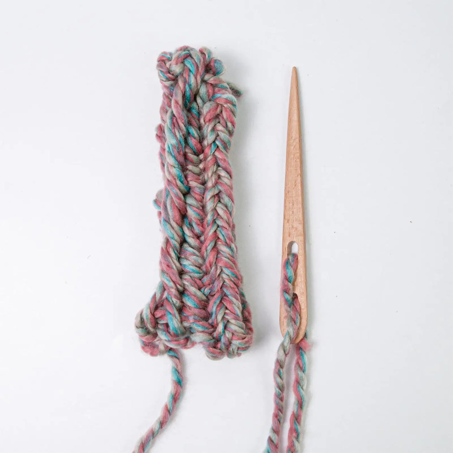 2Pcs/Set Nalbinding Needle Wood with Large Two-Eyed. Handmade Binding Tool, Tapestry Needle Weaving/Knitting/Crochet Supplies