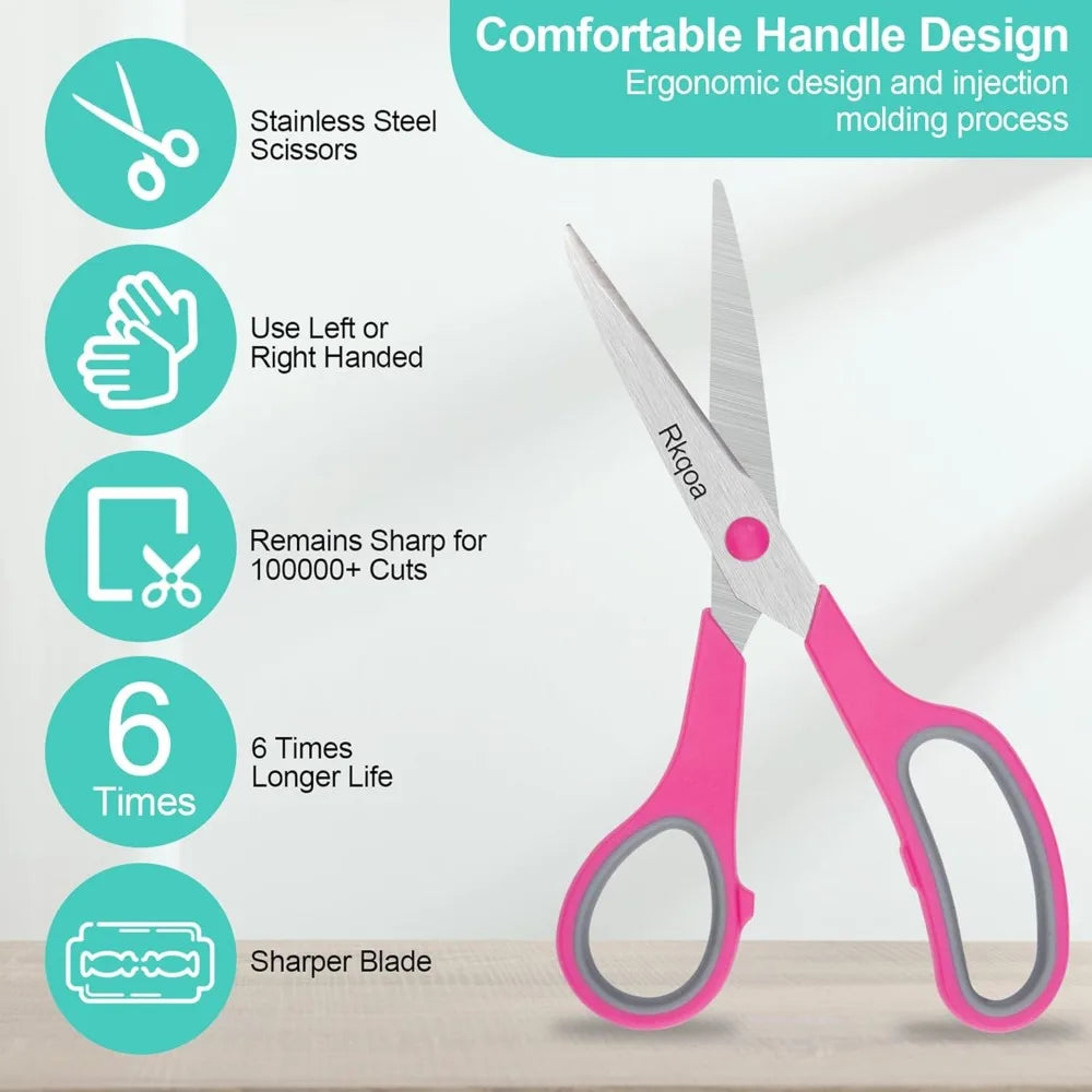 Hignconcerned All Purpose Scissors Comfort Grip Pack