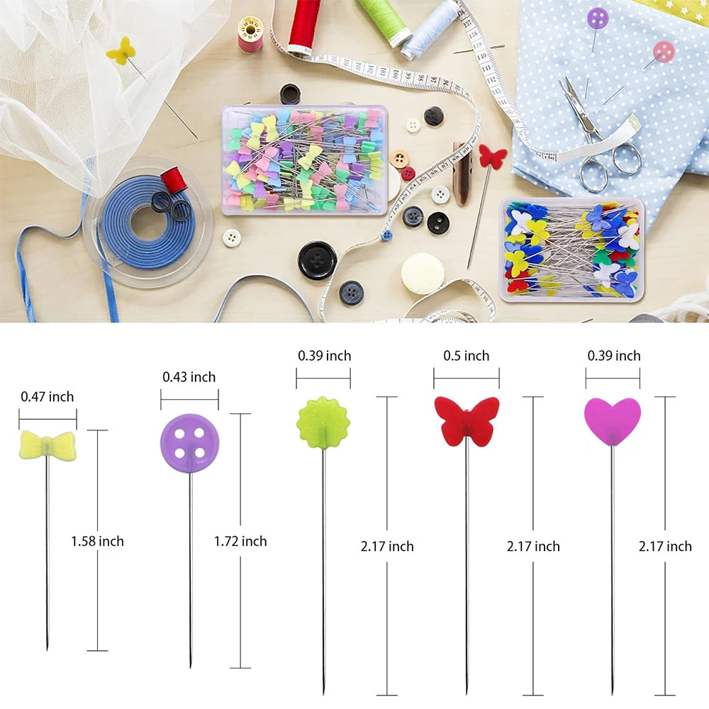 OZXHIXU Dressmaking Pins 100Pcs Embroidery Patchwork Tools