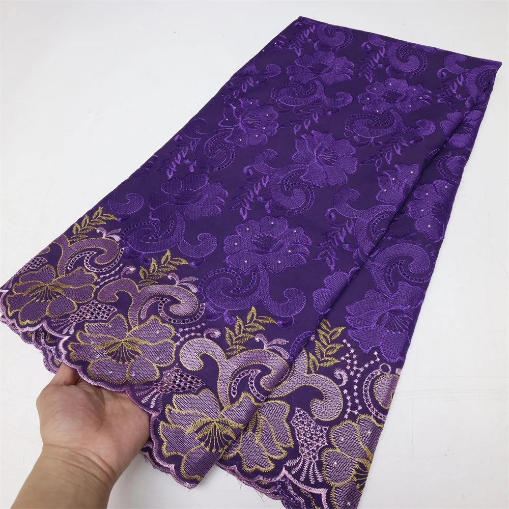 Guangdong Nigerian African Lace Fabric Swiss Voile Textile