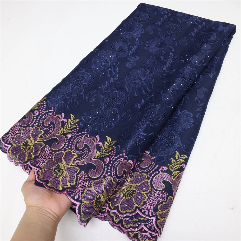 Guangdong Nigerian African Lace Fabric Swiss Voile Textile