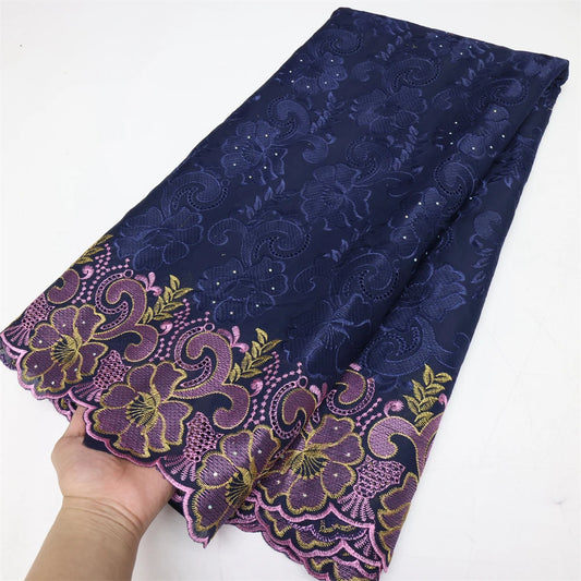 Guangdong Nigerian African Lace Fabric Swiss Voile Textile