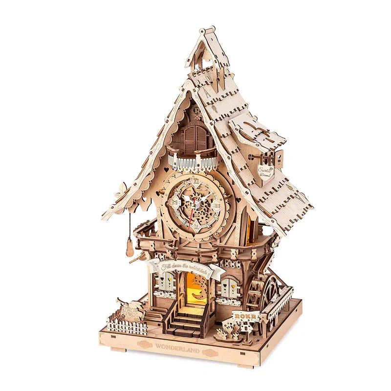 Robotime Cuckoo Clock 3D Puzzle Kit With Working Bird