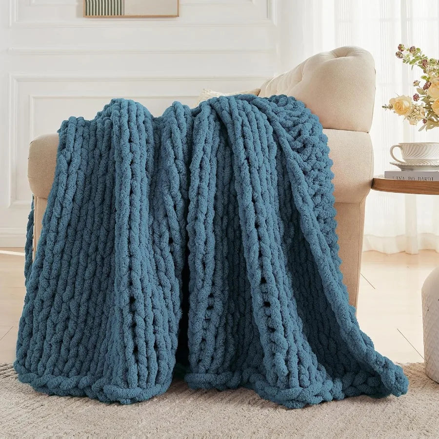 Guangdong Chunky Knit Throw Blanket Soft Fluffy Cotton