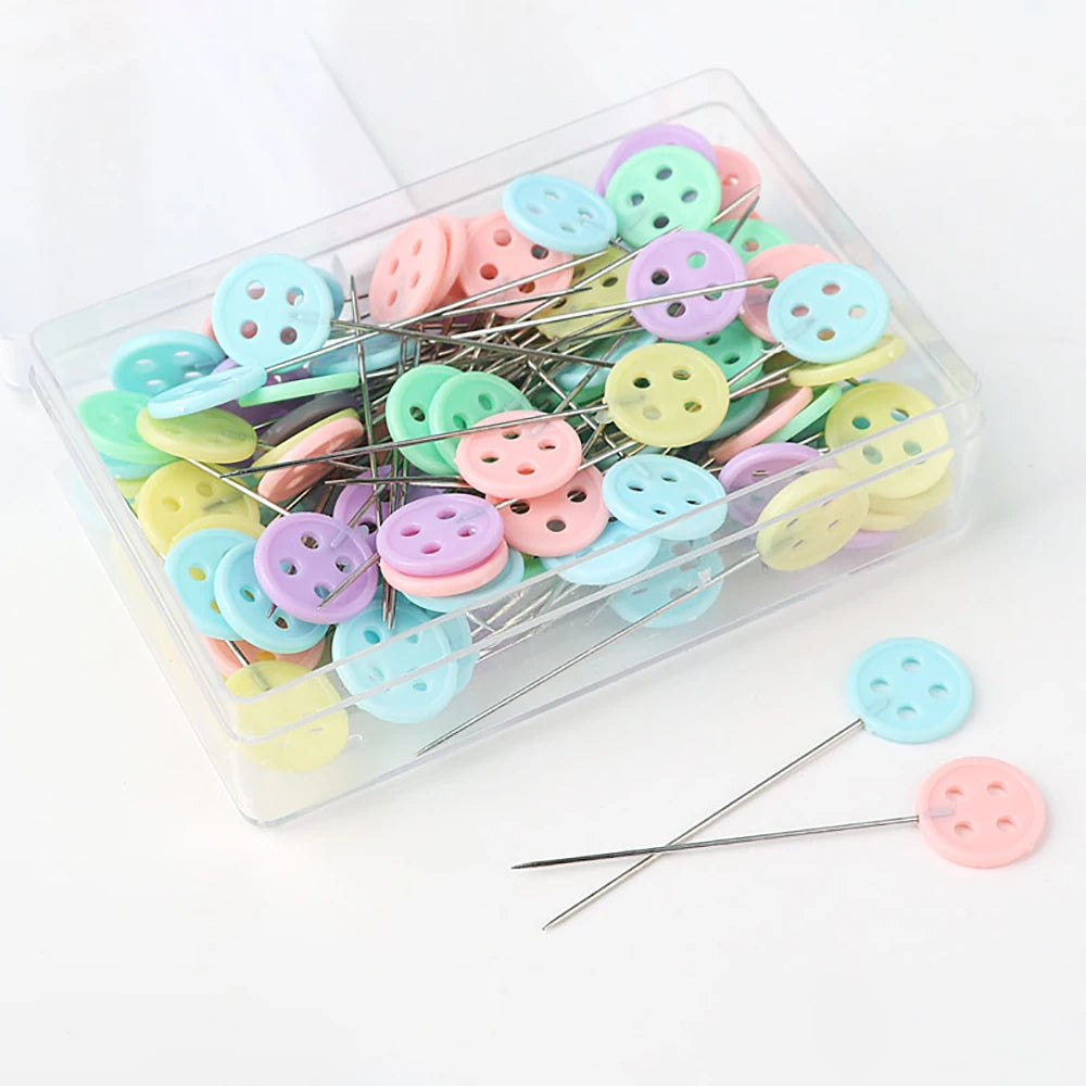 OZXHIXU Dressmaking Pins 100Pcs Embroidery Patchwork Tools