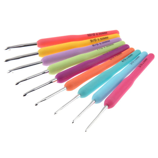 JOCESTYLE Colorful Crochet Hook Kits with Silicone Grips