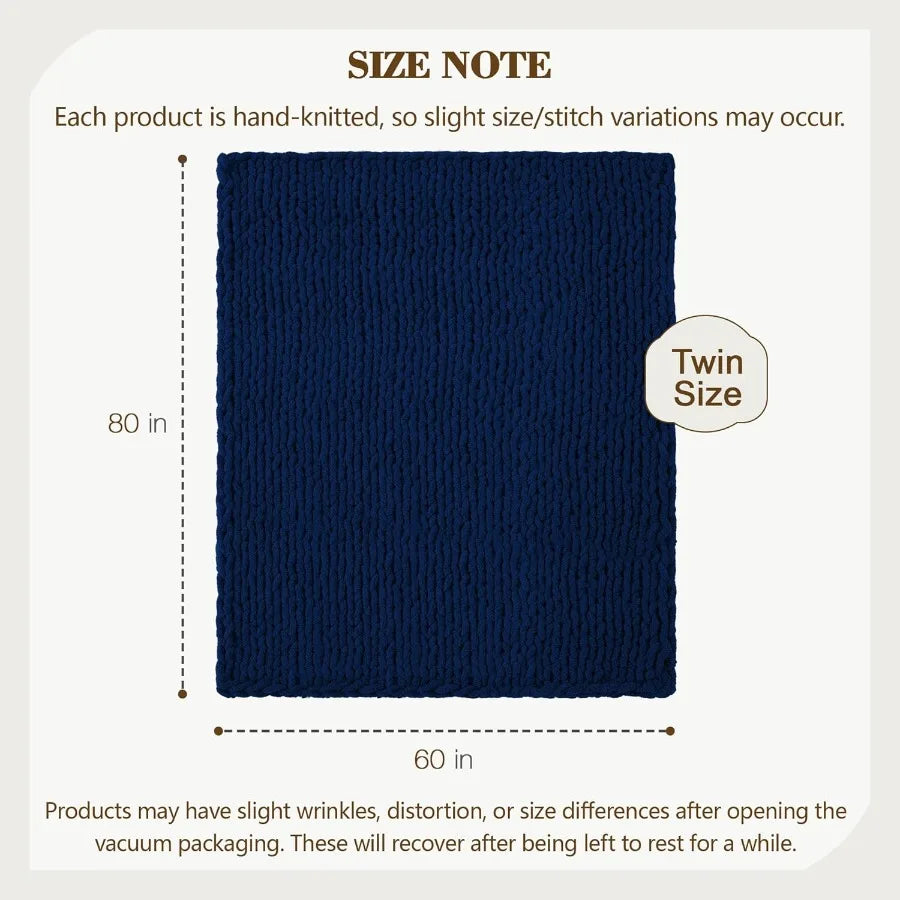 Guangdong Chunky Knit Throw Blanket Soft Chenille Cozy