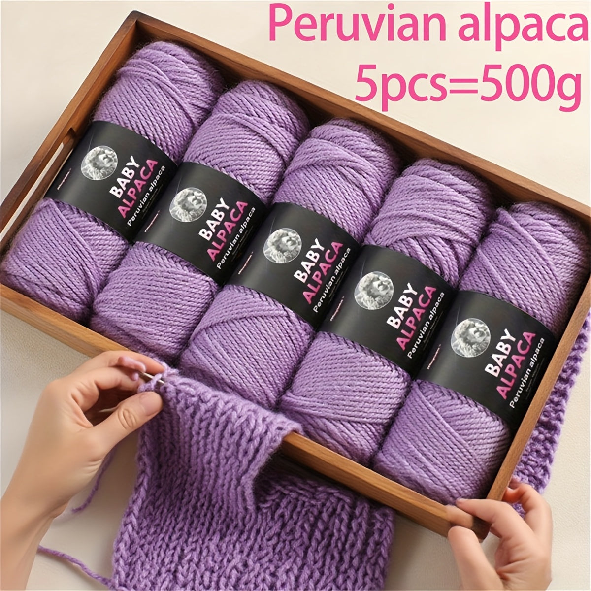 Alpaca Wool Yarn Ultra Soft and Warm for Knitting Projects