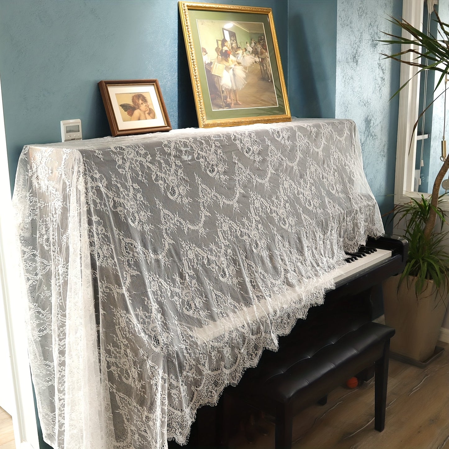 IDONGCAI Soft Chantilly Lace Floral Nylon Fabric By The Yard