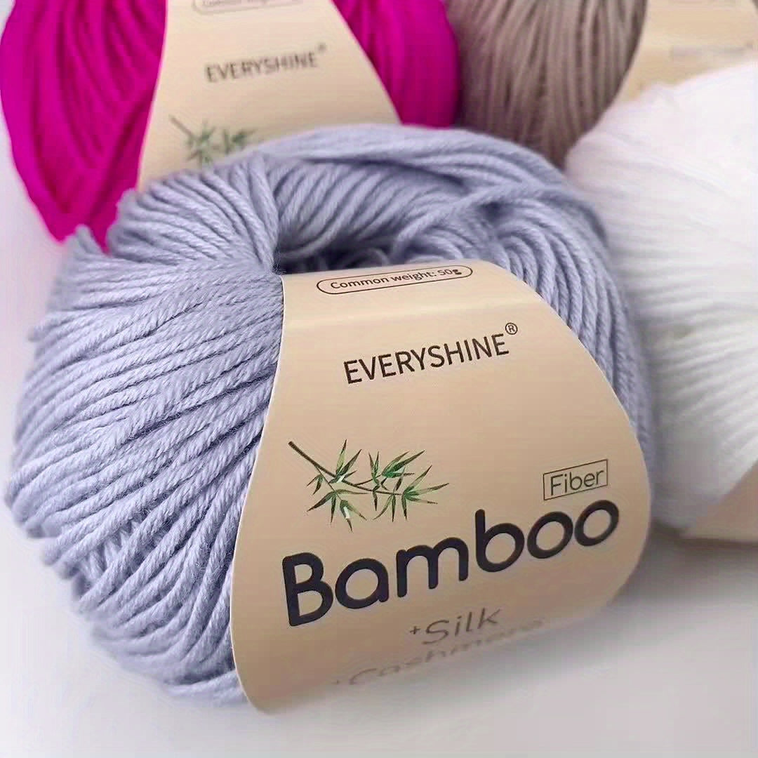 Bamboo Silk Blend Yarn Soft Breathable For Knitting