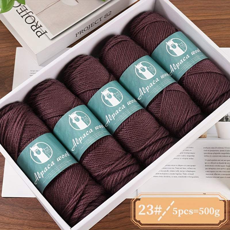 Charm Elves Alpaca Wool Yarn For Hand Knit Projects