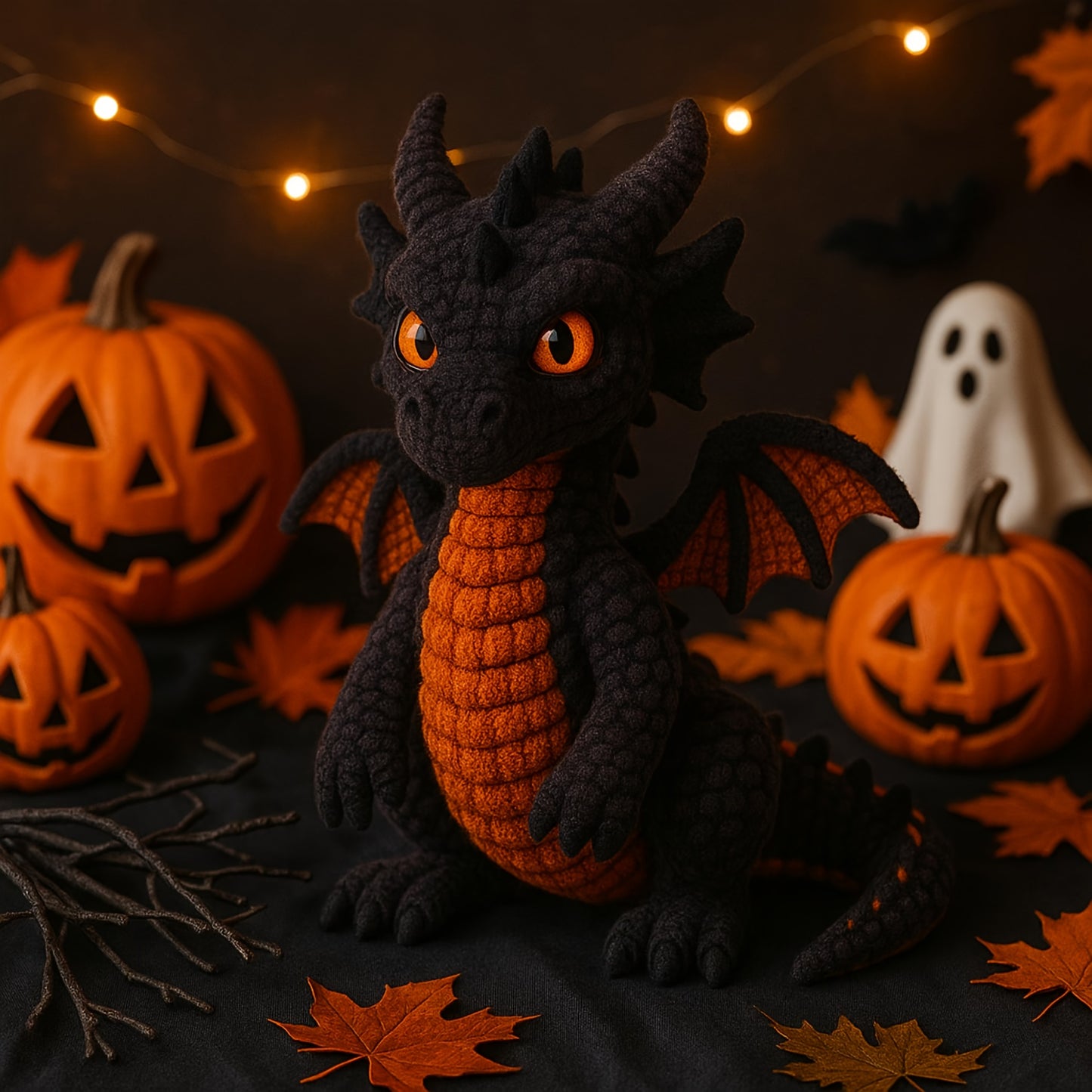 Materia Dragon Amigurumi Crochet Kit With Tools And Pendant