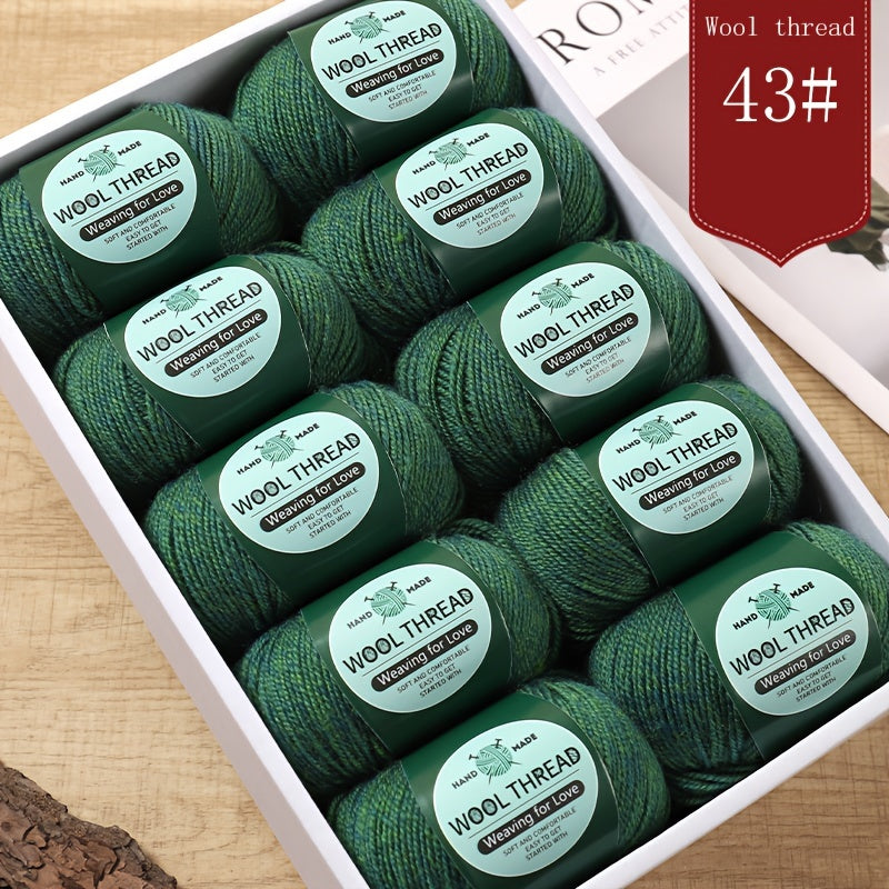 Australian Wool Yarn 10 Balls Pack For Knitting Crocheting