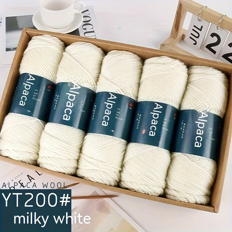 Alpaca Wool Yarn 95 Percent Alpaca 5 Percent Acrylic