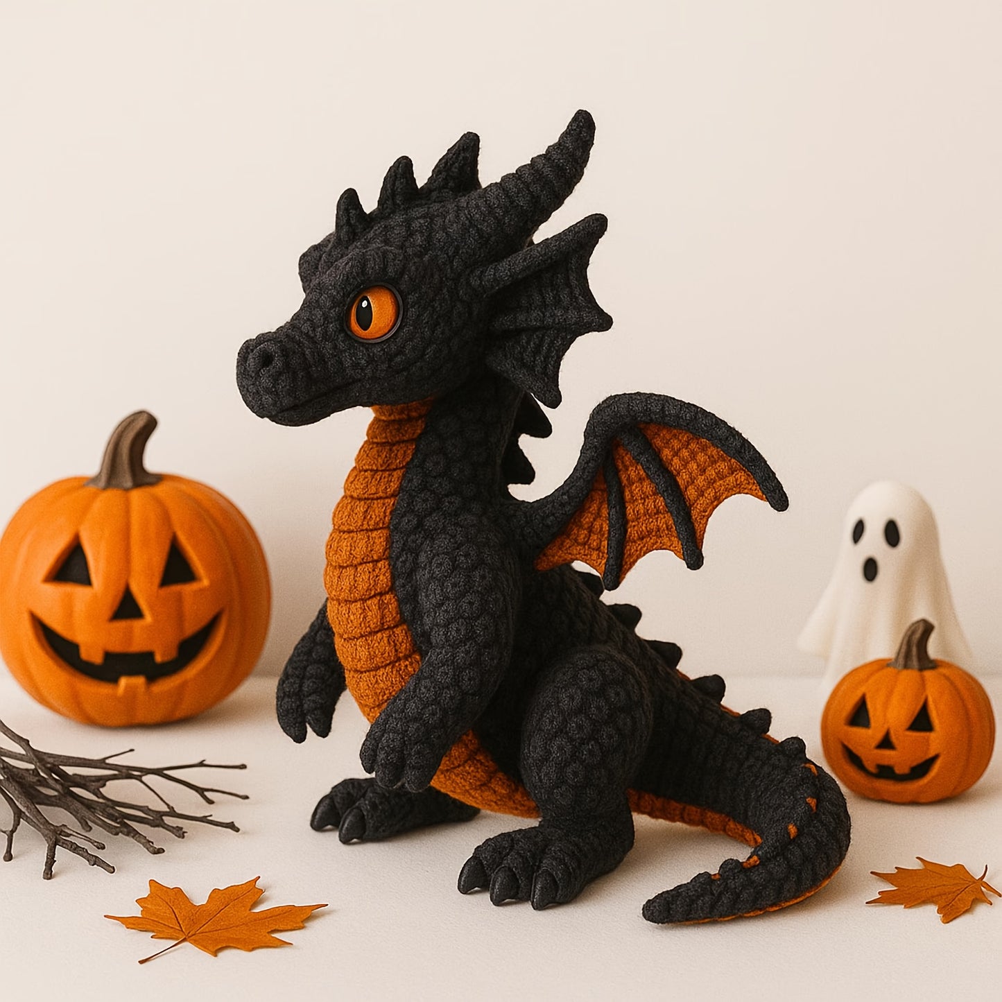 Materia Dragon Amigurumi Crochet Kit With Tools And Pendant