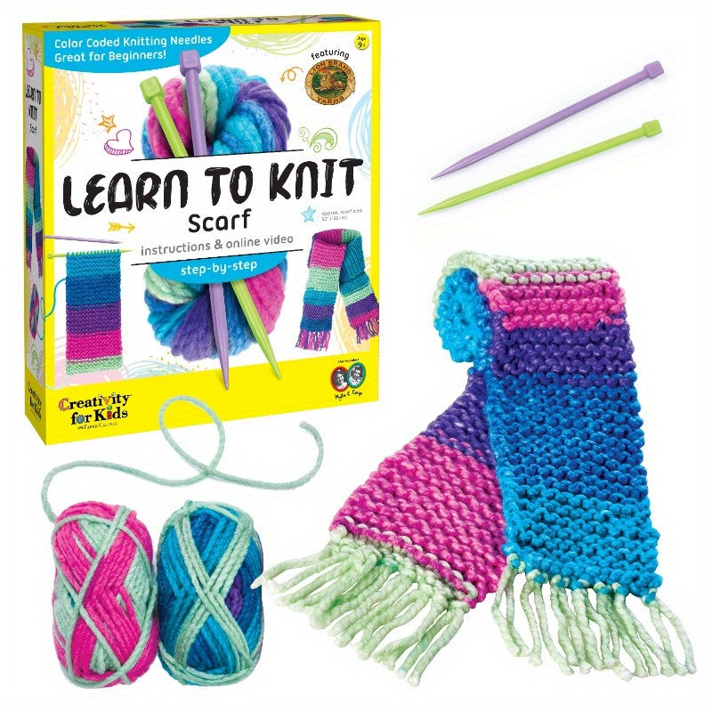 All In One Knitting Kit With Video Tutorials For Teens