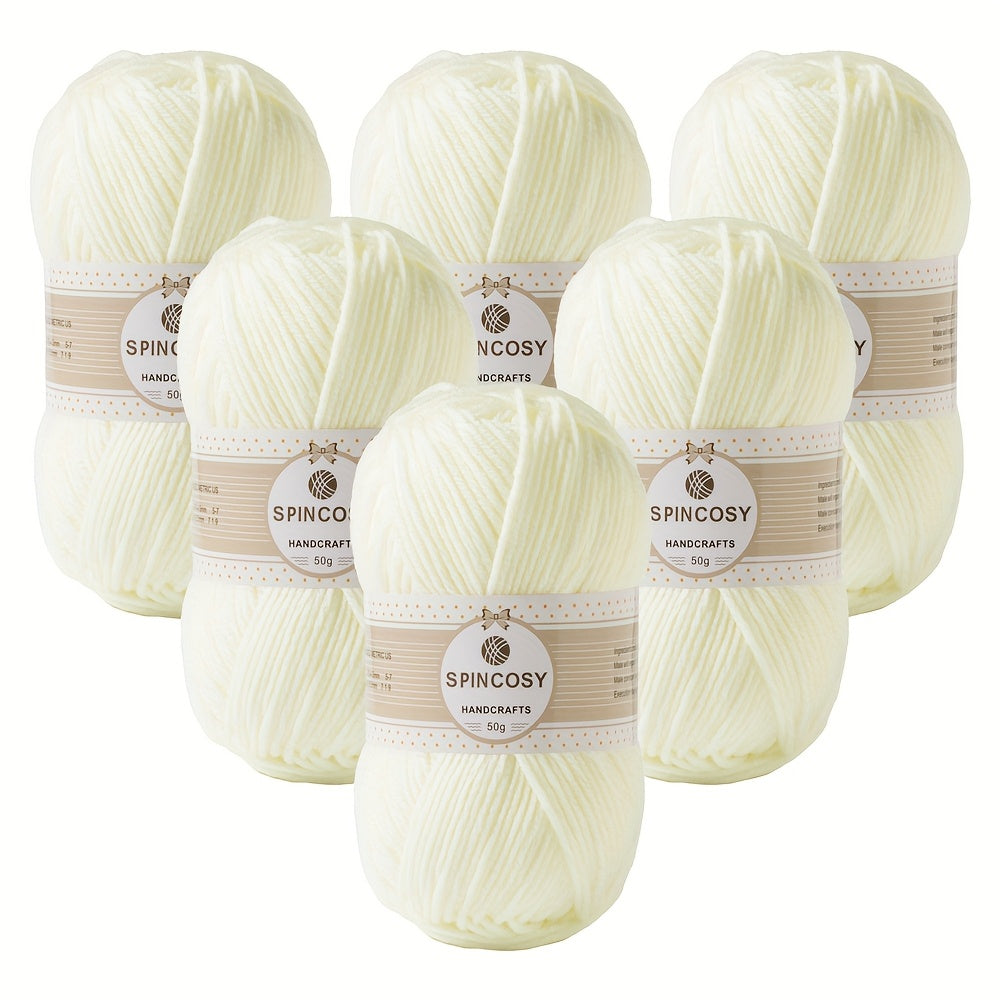 Six Pack 4 Layer Handwoven Crochet Yarn 100 Percent Acrylic