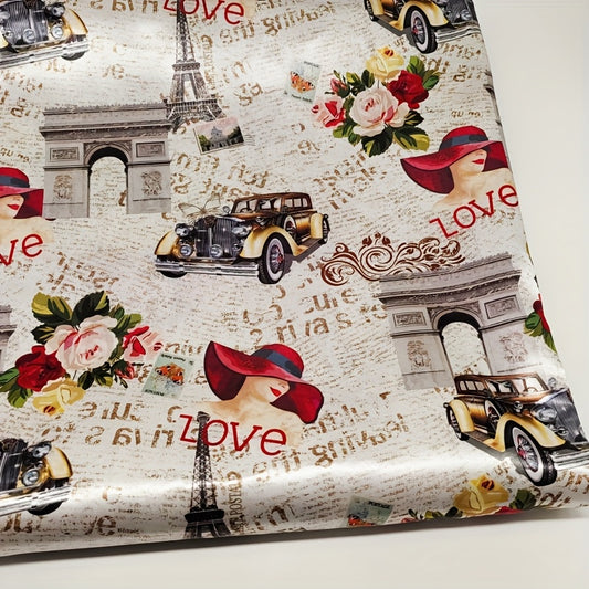 Precut Satin Fabric Digital Print Poly Satin Craft Material
