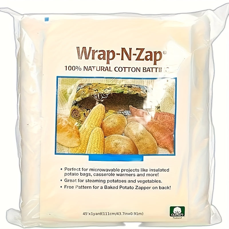 Natural Wrapped Cotton Batting For Quilting And Crafts