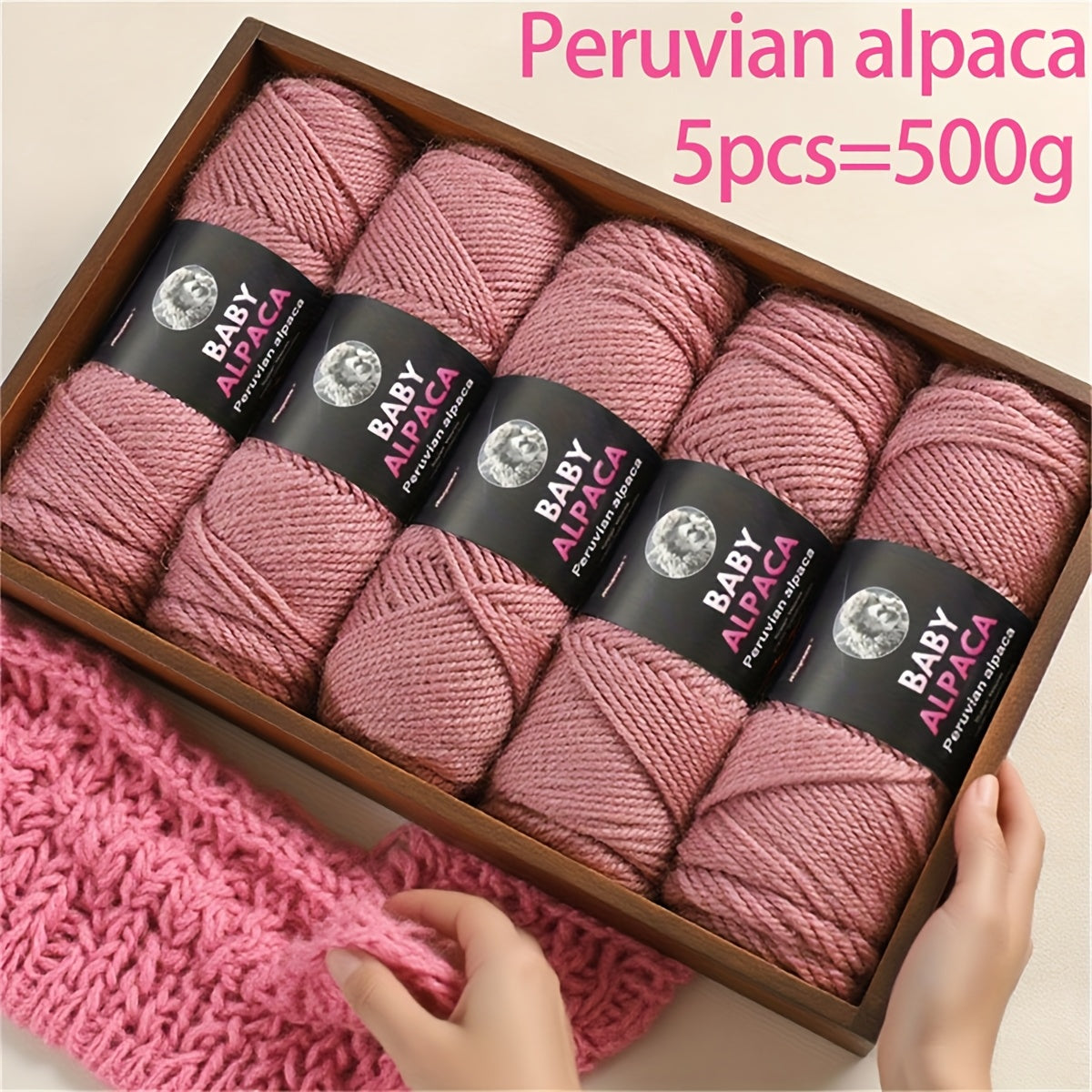 Alpaca Wool Yarn Ultra Soft and Warm for Knitting Projects