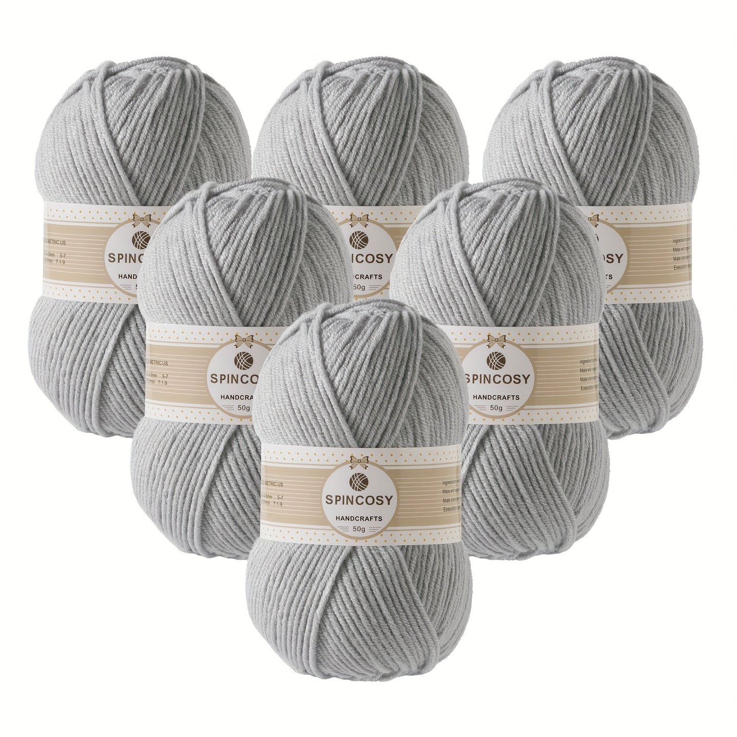 Six Pack 4 Layer Handwoven Crochet Yarn 100 Percent Acrylic