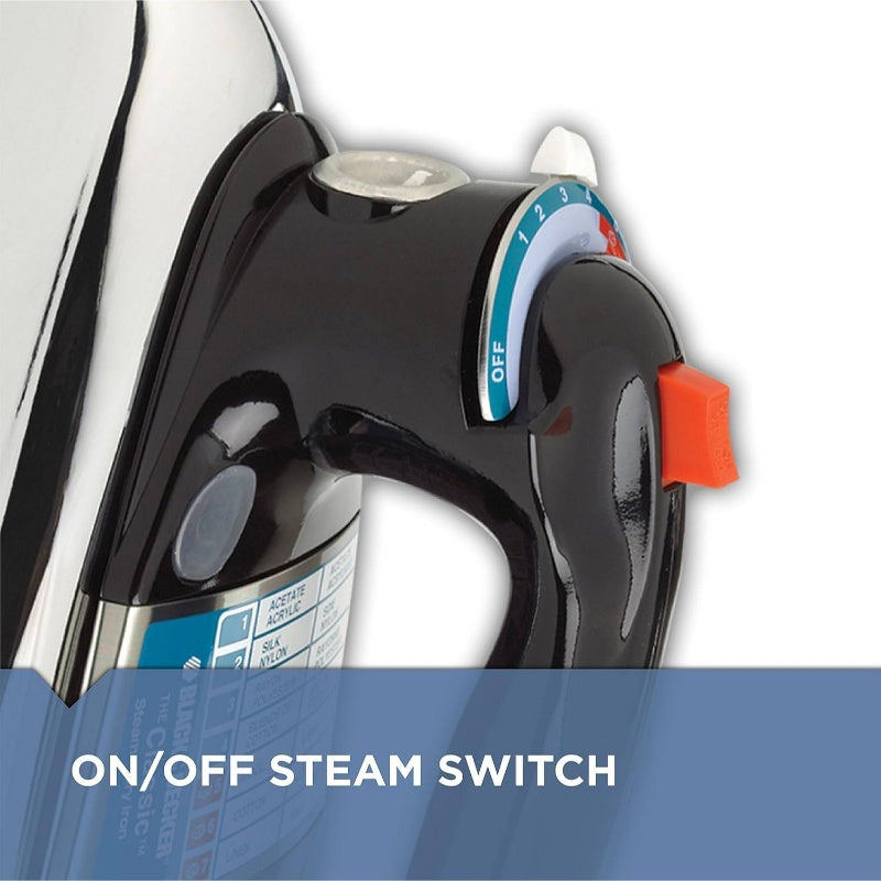 Classic Retro Steam Iron With Auto Shut Off For Delicates