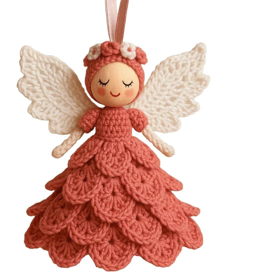 Crochet Angel Kit Amigurumi Ornament For Christmas Decor