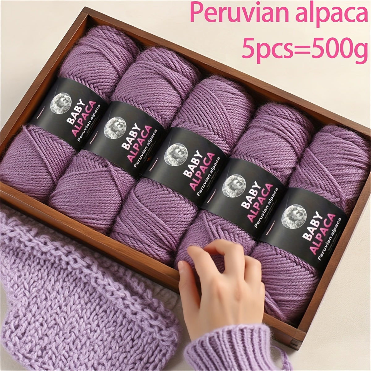Alpaca Wool Yarn Ultra Soft and Warm for Knitting Projects