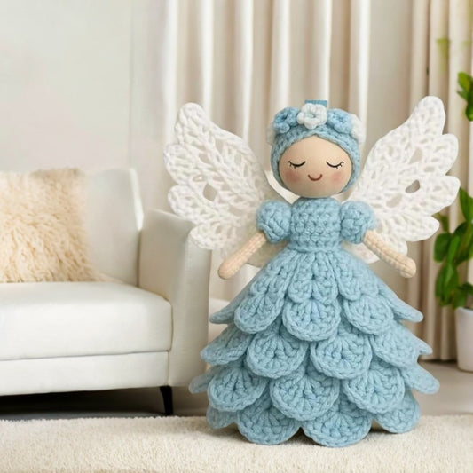 Crochet Angel Kit Amigurumi Ornament For Christmas Decor