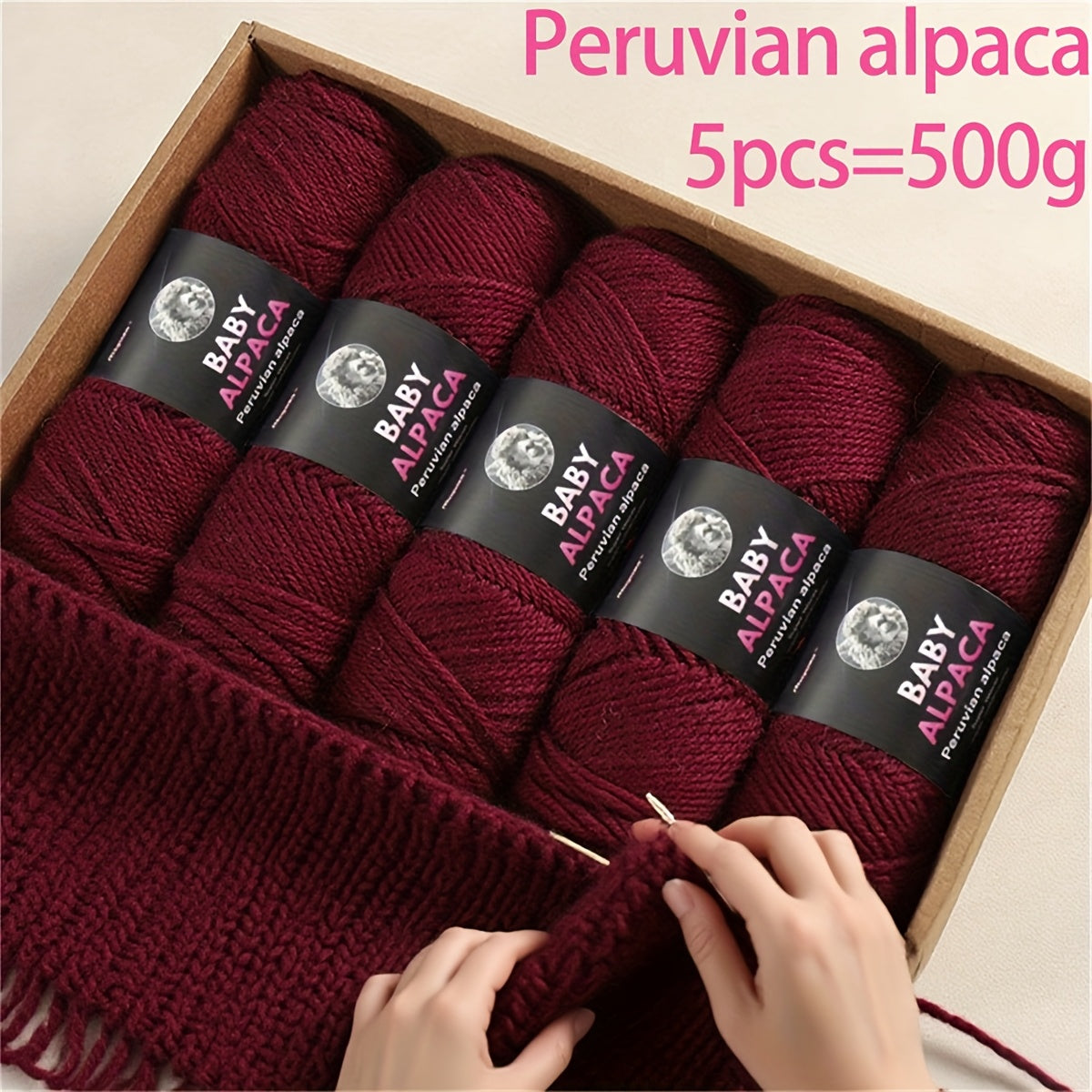 Alpaca Wool Yarn Ultra Soft and Warm for Knitting Projects