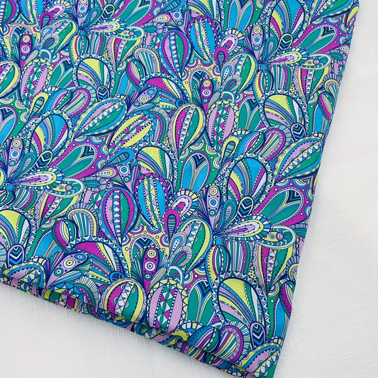 100 Percent Cotton Paisley Print Fabric For Bohemian Decor