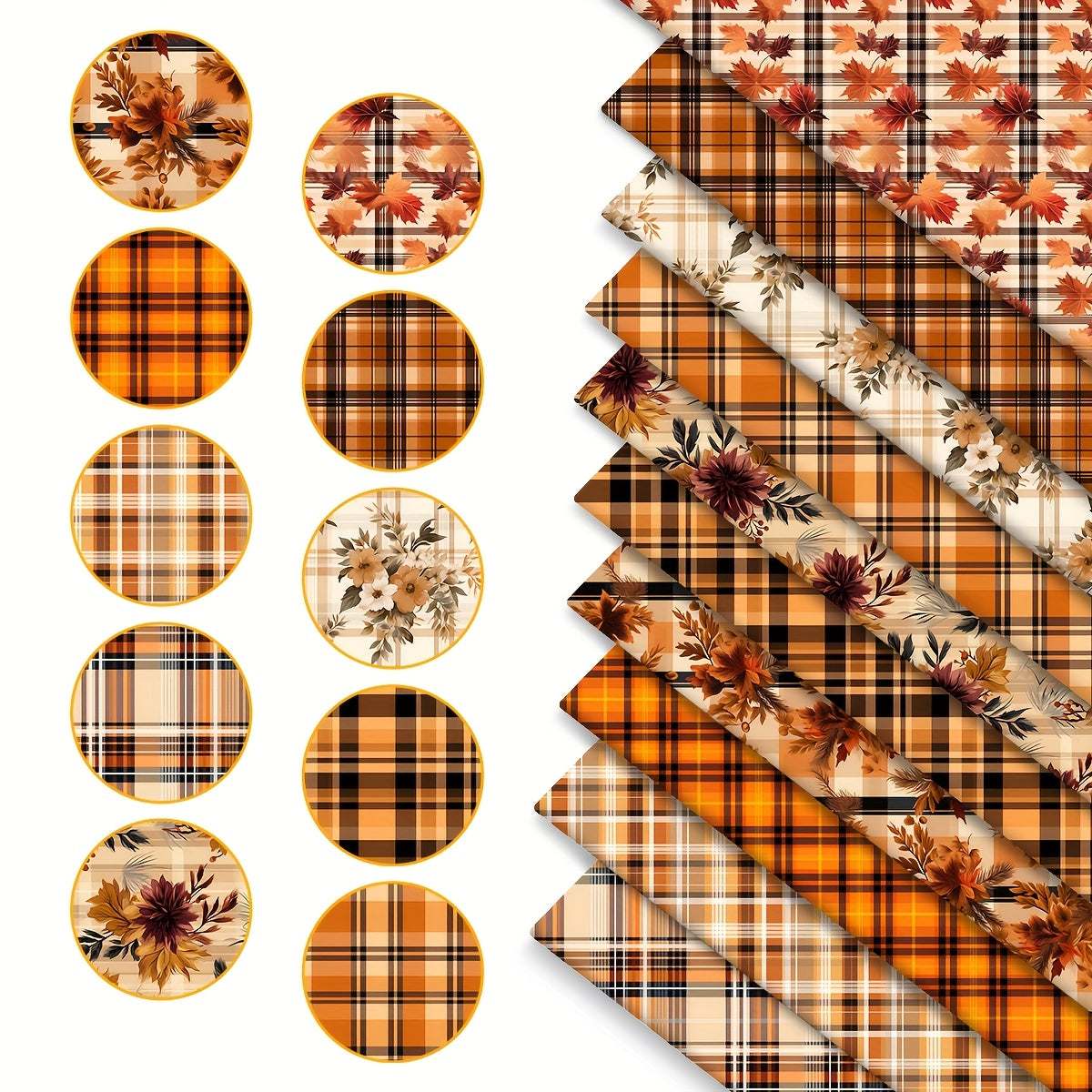Polyester Patchwork Fabric Bundles For DIY Crafts And Gifts