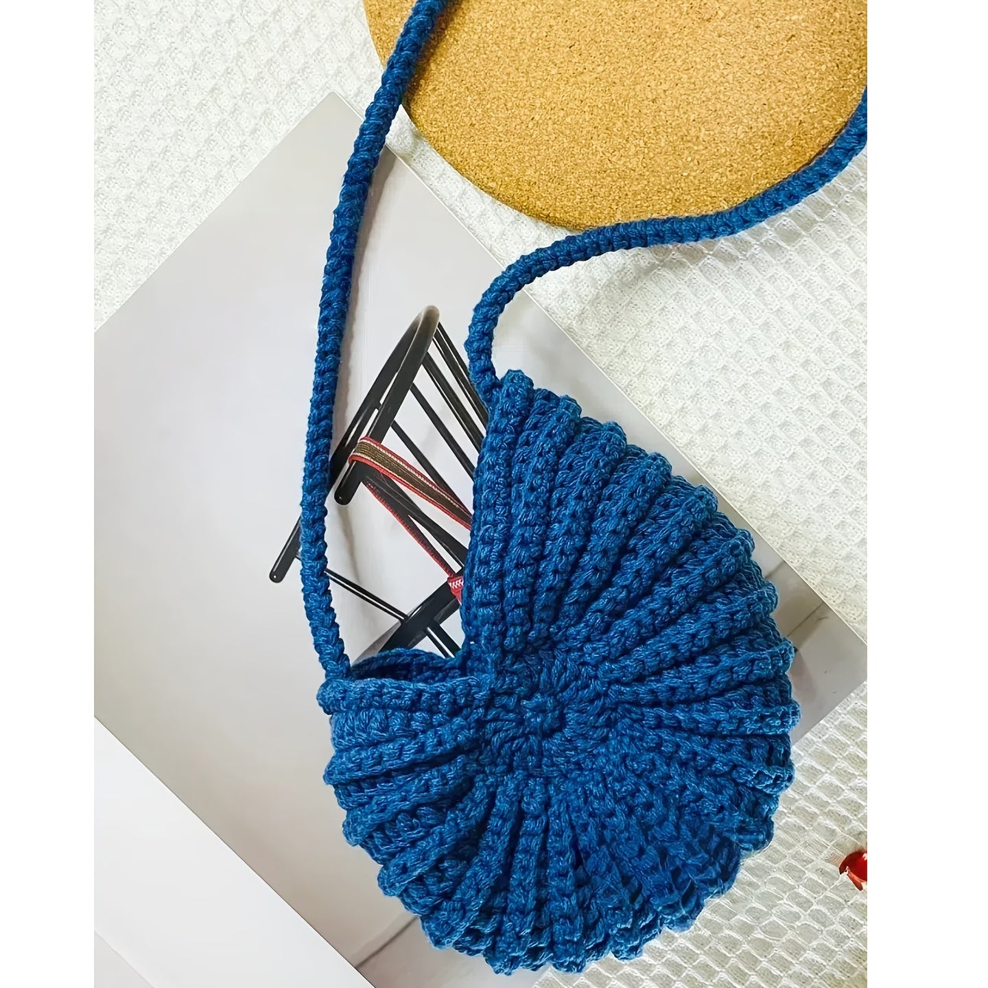 Seashell Crochet Bag Kit With Jute Cord Hook Boho Crossbody