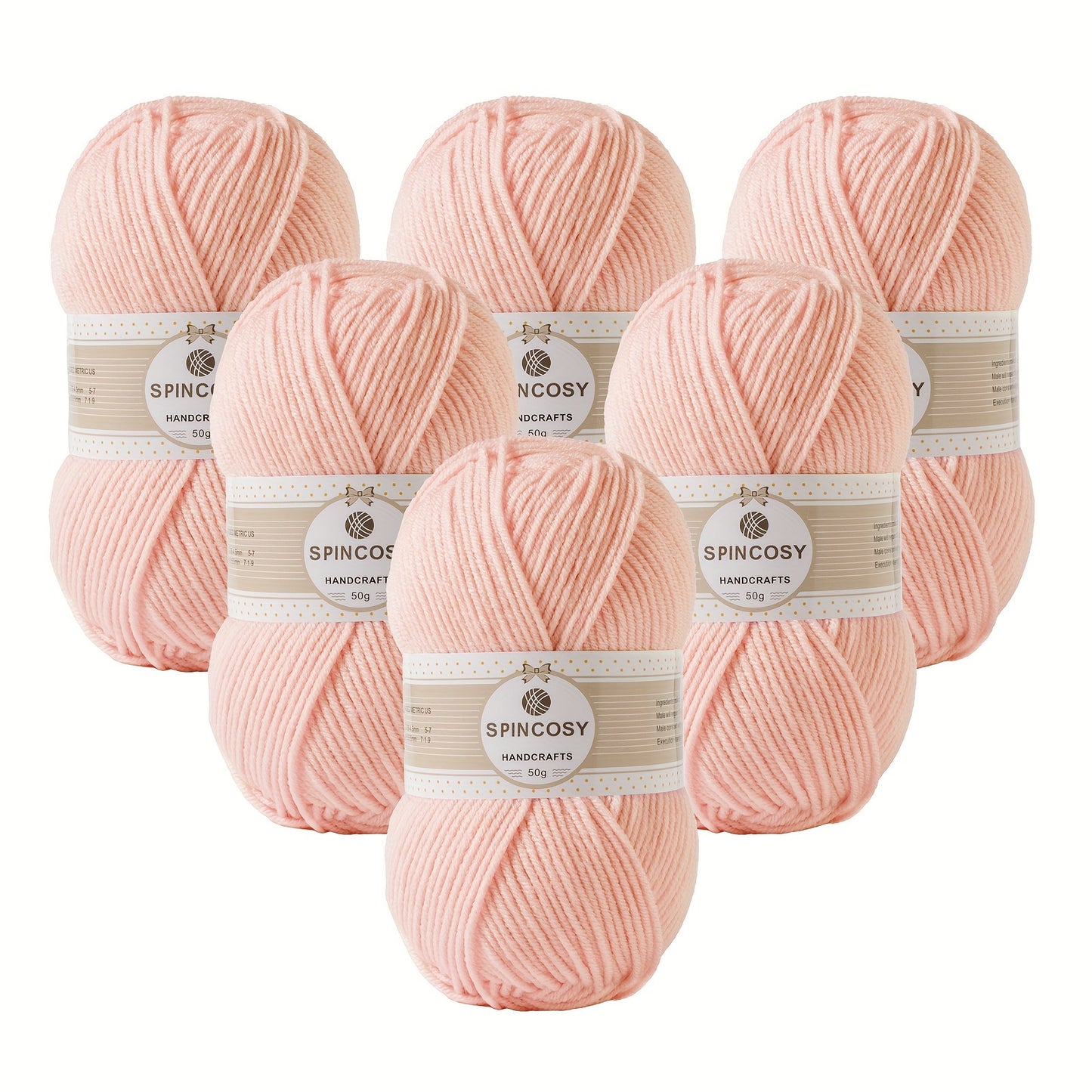 Six Pack 4 Layer Handwoven Crochet Yarn 100 Percent Acrylic