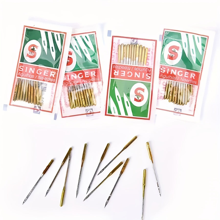 Singer Titanium Plated Sewing Machine Needles Pack Home Use