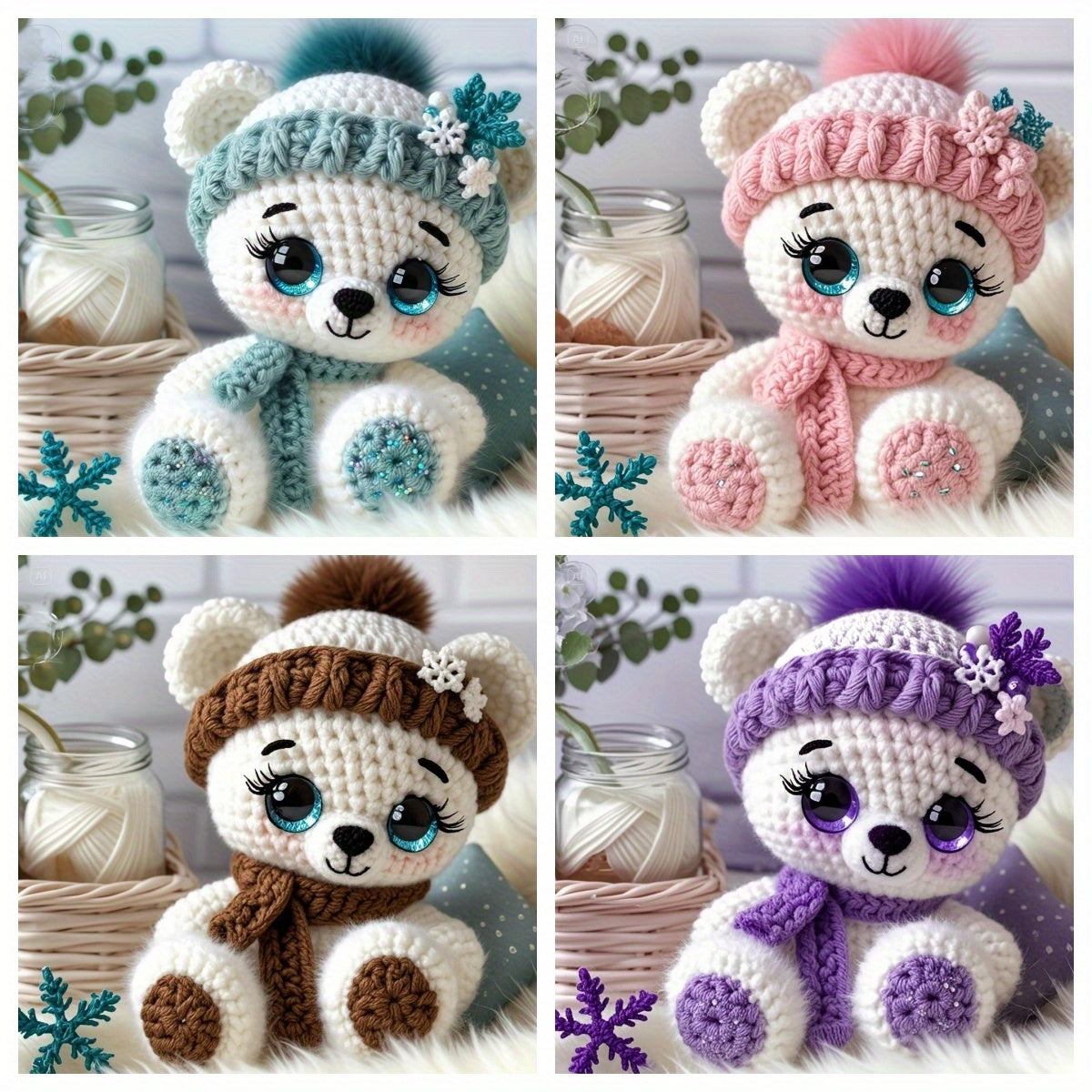 Complete Crochet Kit For Amigurumi Bears Step By Step Guide