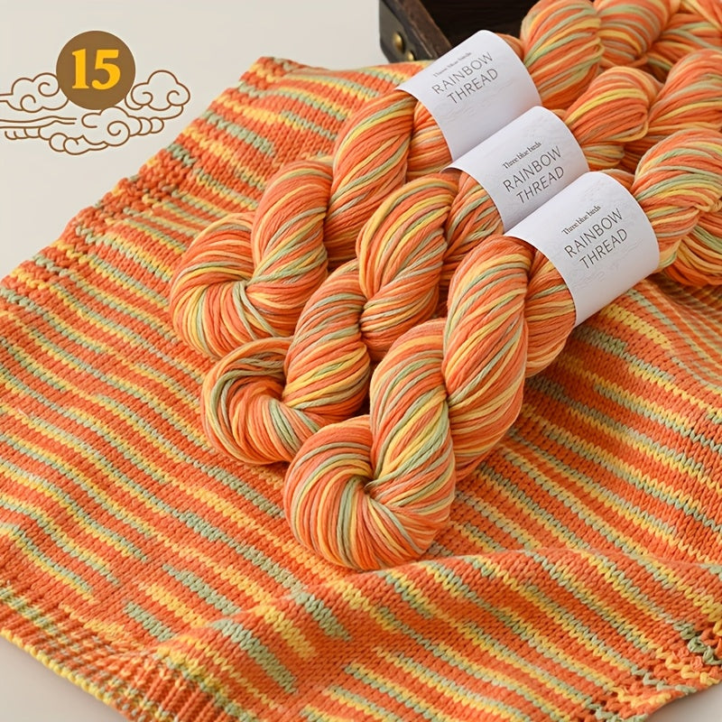 Gradient Silk Yarn Set Of 3 For Knitting Sweaters Shawls