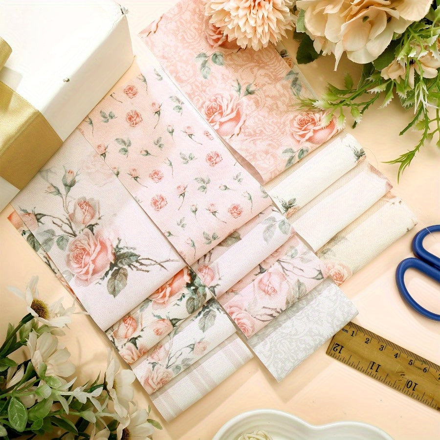 Pastel Quilting Strips Bundle 40pcs Precut Polyester Fabric