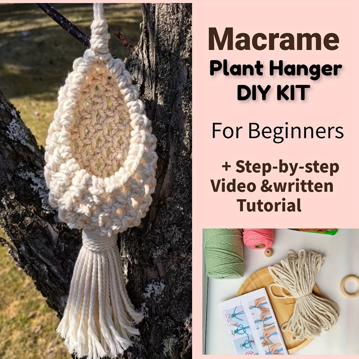 DIY Knitting Kit Complete Beginner Set With Step By Step