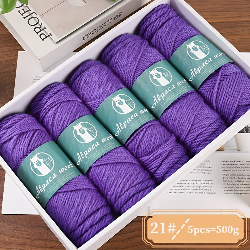 Charm Elves Alpaca Wool Yarn For Hand Knit Projects