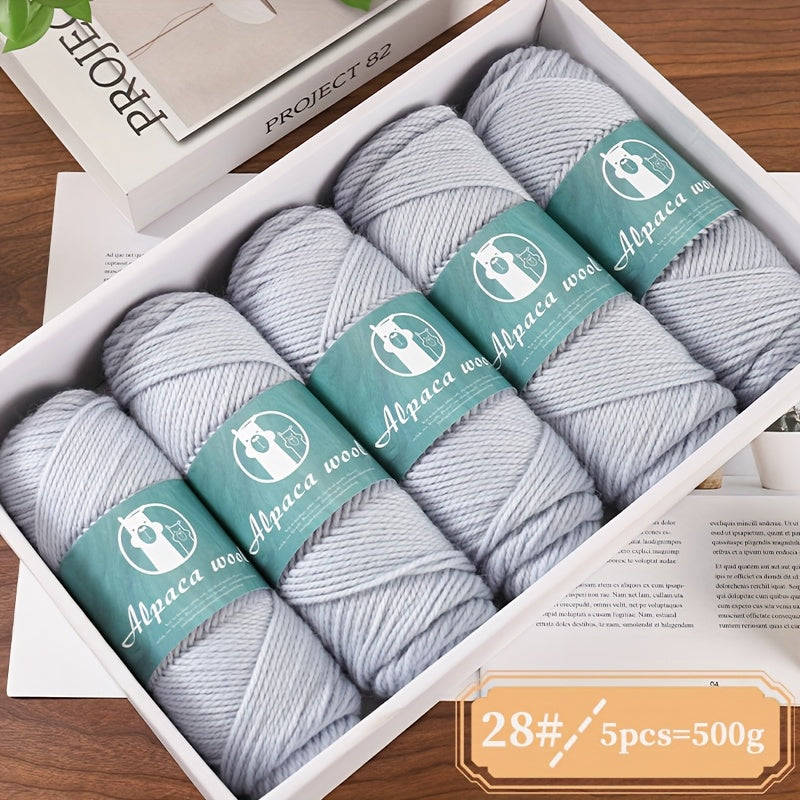 Charm Elves Alpaca Wool Yarn For Hand Knit Projects
