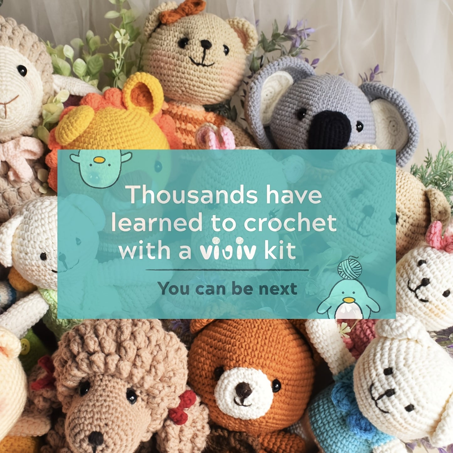 VIOIV Beginner Crochet Kit With Step By Step PDF Tutorial